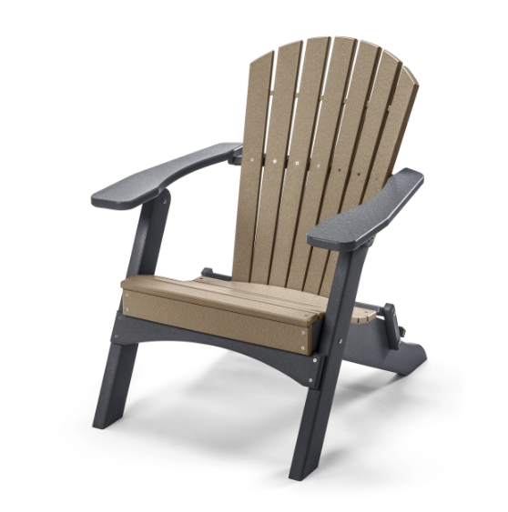 Perfect Choice Recycled Plastic Classic Folding Adirondack Chair - LEAD TIME TO SHIP 4 WEEKS OR LESS
