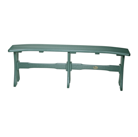 LuxCraft Recycled Plastic 52" Table Bench (DINING HEIGHT) - LEAD TIME TO SHIP 3 TO 4 WEEKS