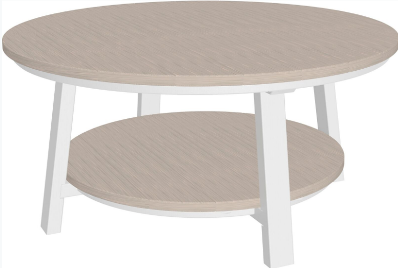 LuxCraft Recycled Plastic Deluxe Conversation Table  - LEAD TIME TO SHIP 7 BUSINESS DAYS OR LESS