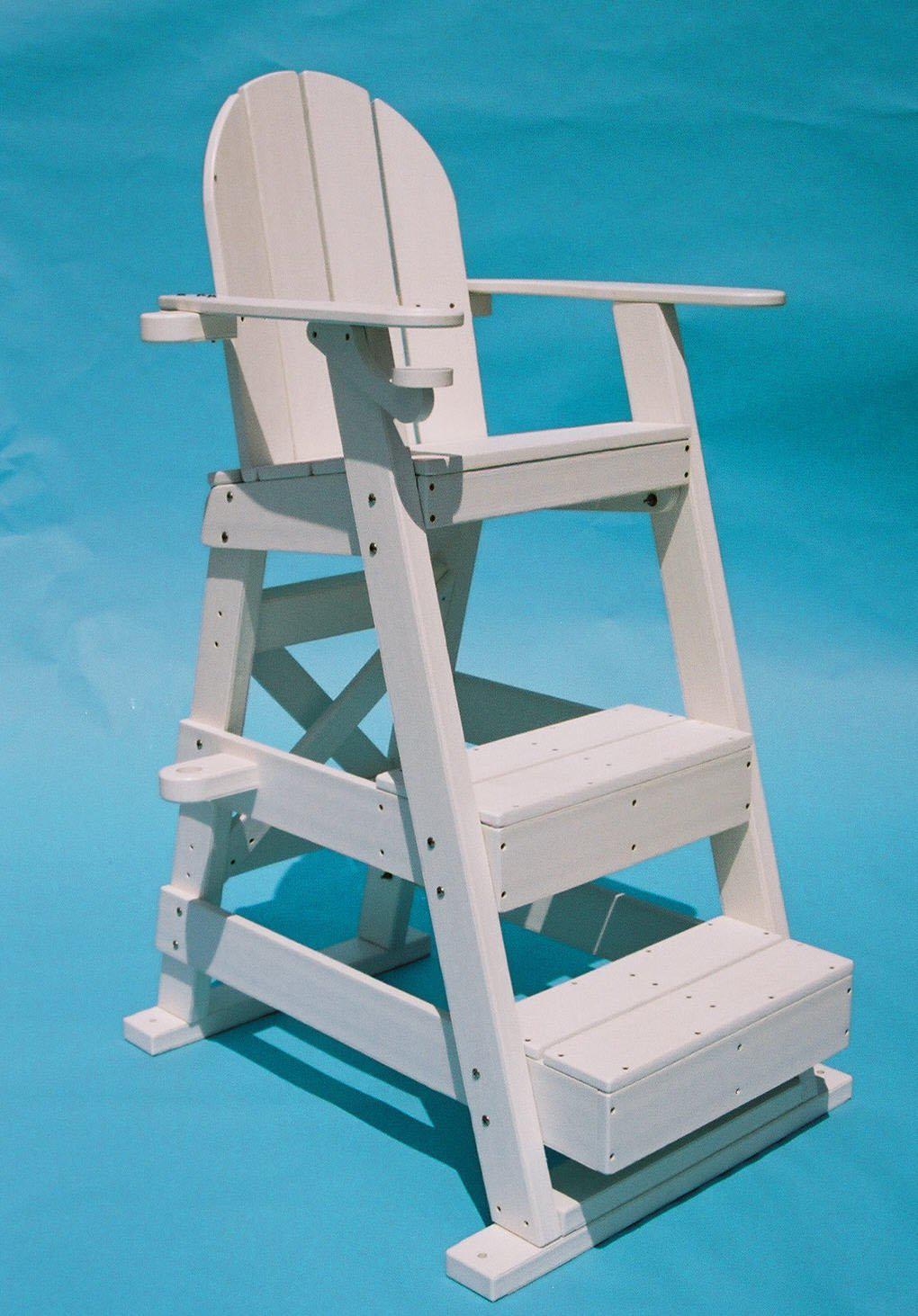 Tailwind Furniture Recycled Plastic Lifeguard Chair - LG-510 - Seat Height: 40" - LEAD TIME TO SHIP 3 WEEKS OR LESS