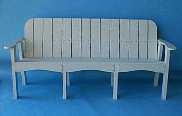 Tailwind Furniture Recycled Plastic 76" Victorian Bench - VB 720 - LEAD TIME TO SHIP 10 TO 12 BUSINESS DAYS