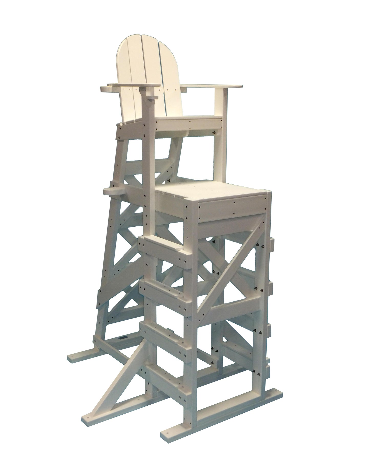 Tailwind Furniture Recycled Plastic XTLG-540 Tall, Side Step Lifeguard Chair - Seat Height: 72” - LEAD TIME TO SHIP 3 WEEKS OR LESS