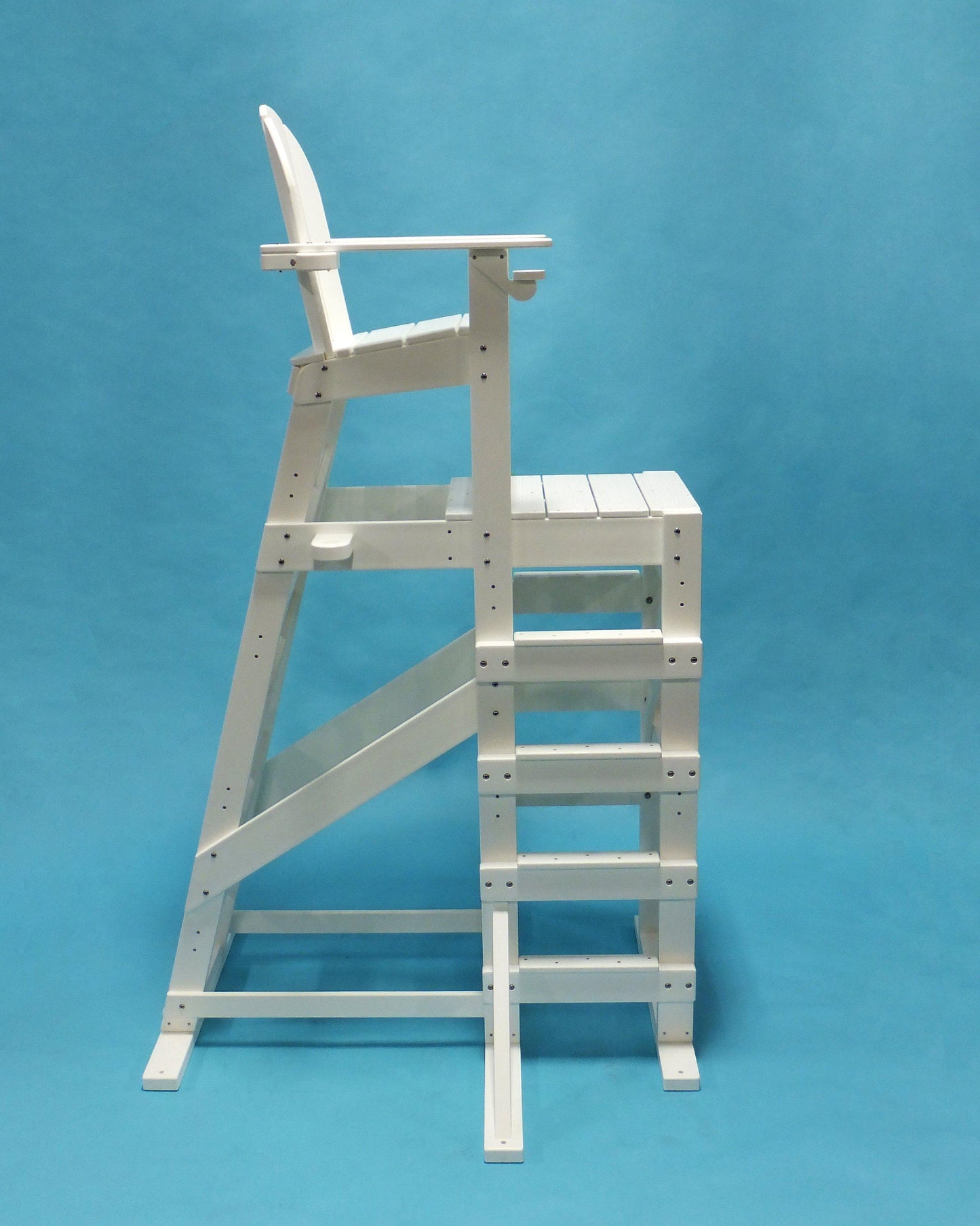 Tailwind Furniture Recycled Plastic XTLG-540 Tall, Side Step Lifeguard Chair - Seat Height: 72” - LEAD TIME TO SHIP 3 WEEKS OR LESS
