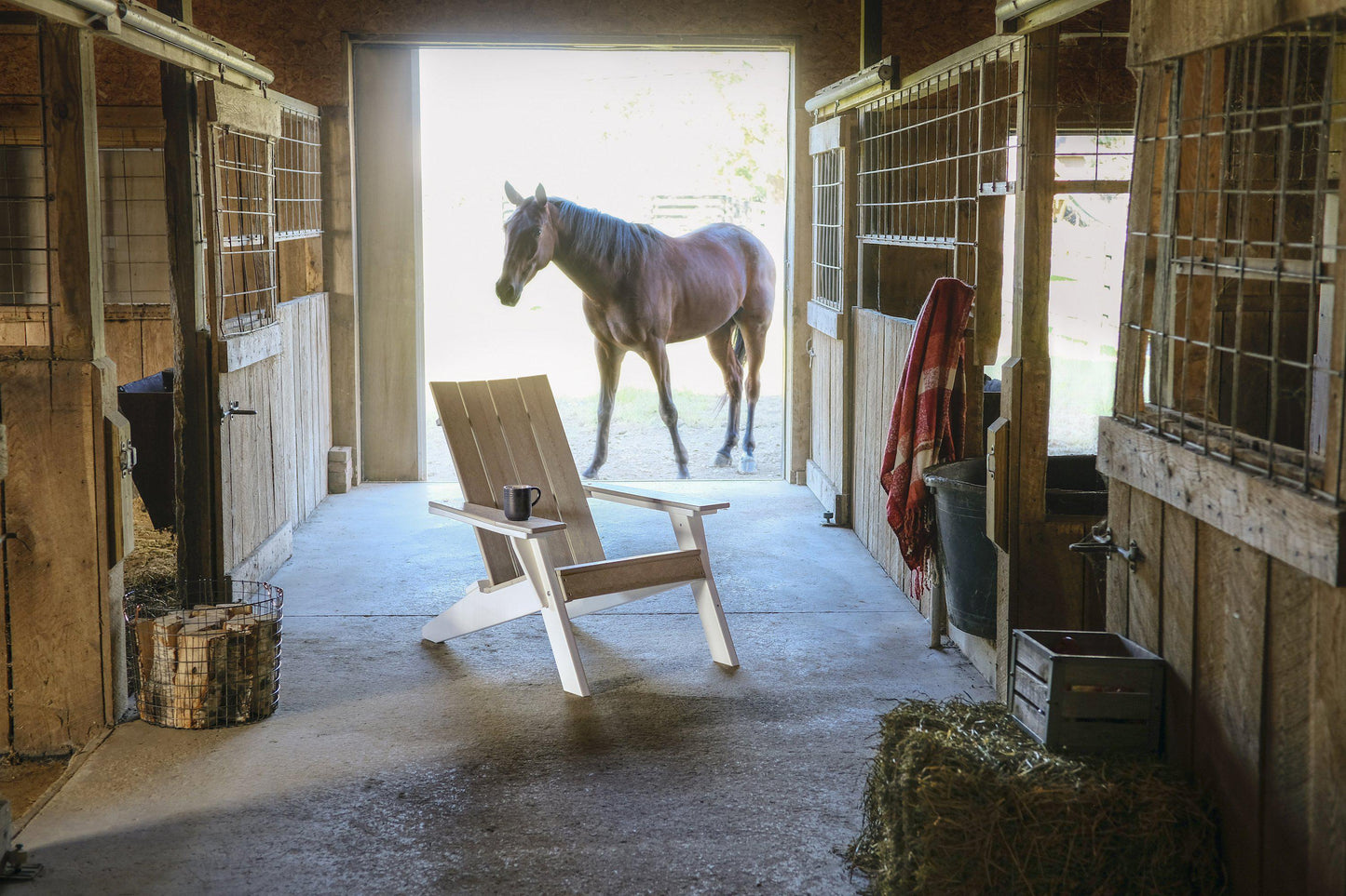 LuxCraft Recycled Plastic Urban Adirondack Chair  - LEAD TIME TO SHIP 7 BUSINESS DAYS OR LESS