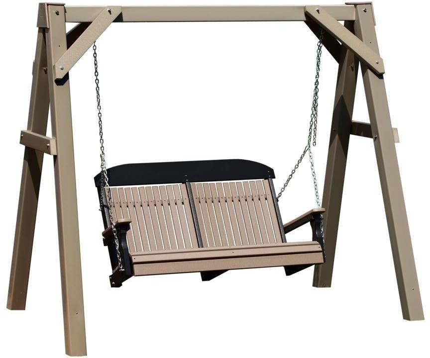 LuxCraft A-Frame Vinyl Swing Stand - Clay