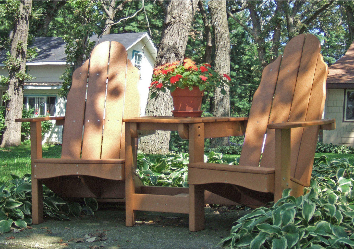 Tailwind Furniture Recycled Plastic Traditional Adirondack Tête-À-Tête - Rocking Furniture