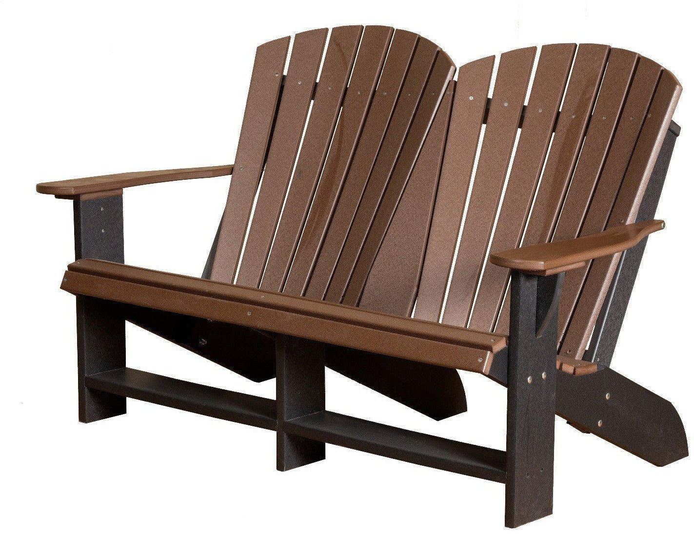 American Made Recycled Plastic Double Adirondack Bench Collection