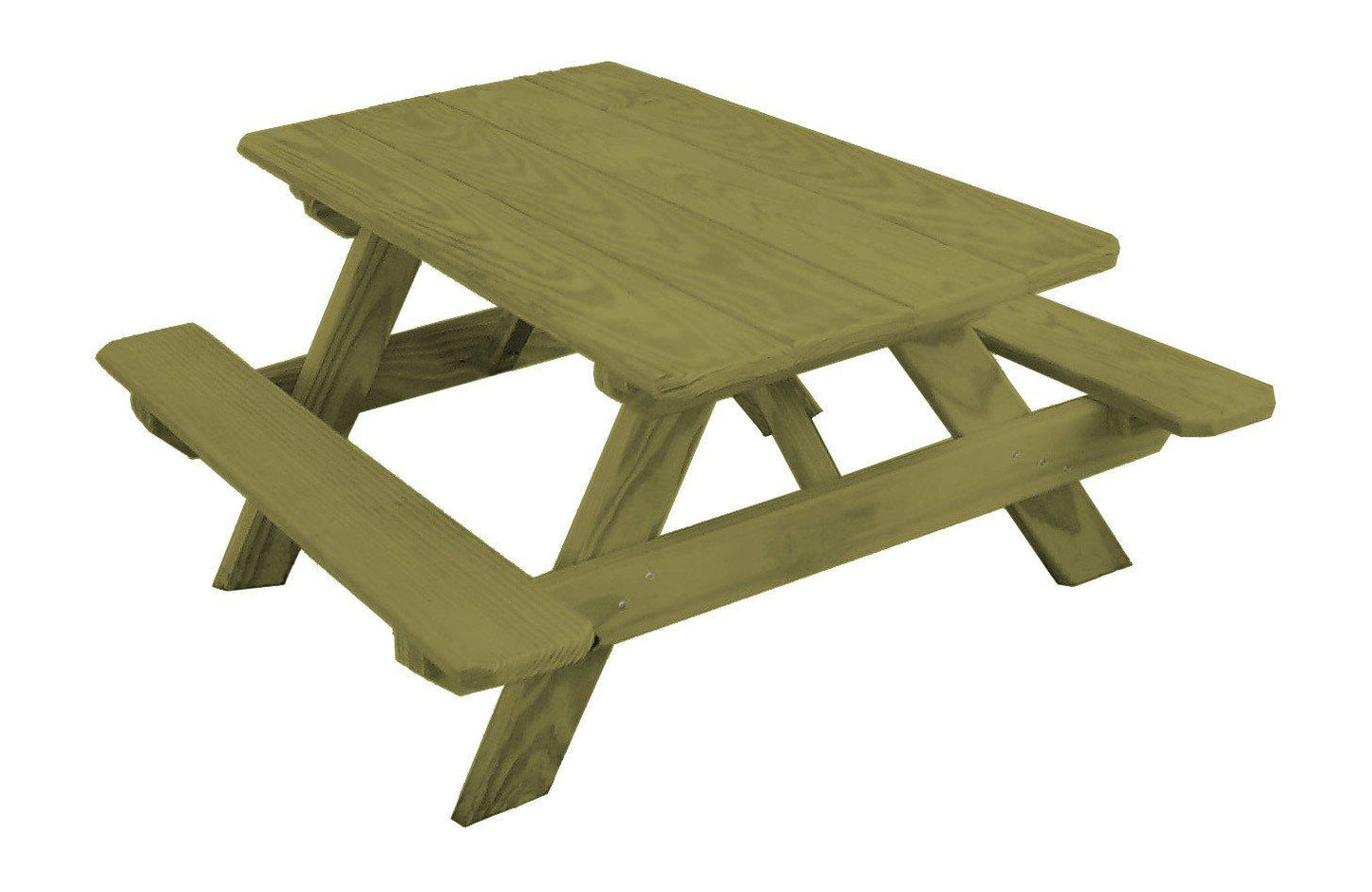 A&L Furniture Co. Pressure Treated Pine 22" Wide Kids Picnic Table - LEAD TIME TO SHIP 10 BUSINESS DAYS