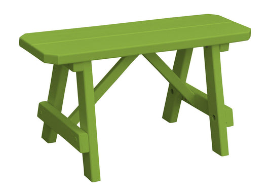 A&L Furniture Co. Yellow Pine 33" Traditional Bench Only - LEAD TIME TO SHIP 10 BUSINESS DAYS