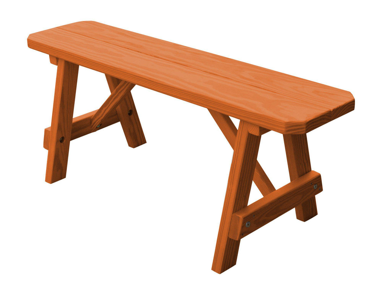 A&L Furniture Co. Pressure Treated Pine 44" Traditional Bench Only - LEAD TIME TO SHIP 10 BUSINESS DAYS