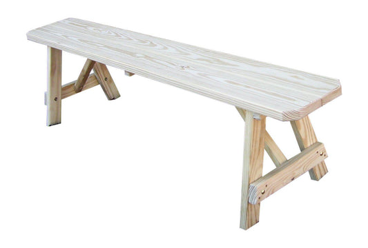 A&L Furniture Co. Pressure Treated Pine 70" Traditional Bench Only - LEAD TIME TO SHIP 10 BUSINESS DAYS