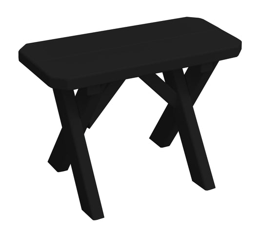 A&L Furniture Co. Yellow Pine 23" Crossleg Bench Only - LEAD TIME TO SHIP 10 BUSINESS DAYS