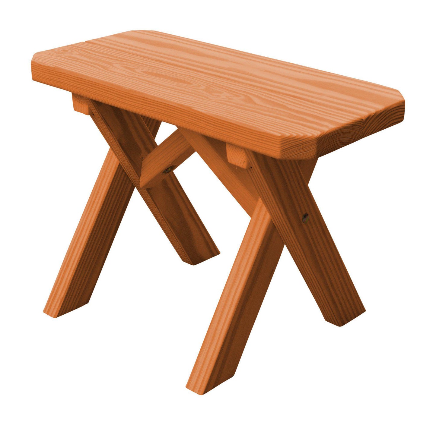 A&L Furniture Co. Pressure Treated Pine 23" Crossleg Bench Only - LEAD TIME TO SHIP 10 BUSINESS DAYS