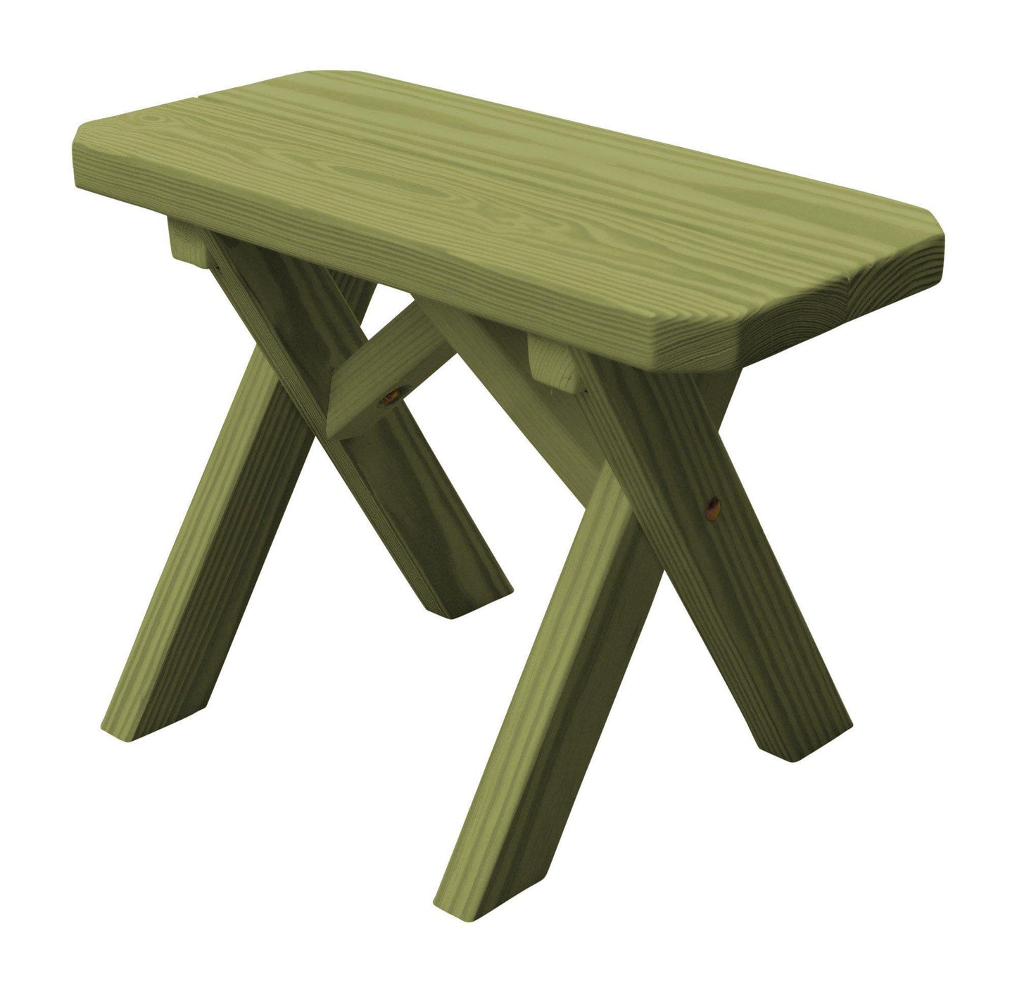 A&L Furniture Co. Pressure Treated Pine 23" Crossleg Bench Only - LEAD TIME TO SHIP 10 BUSINESS DAYS
