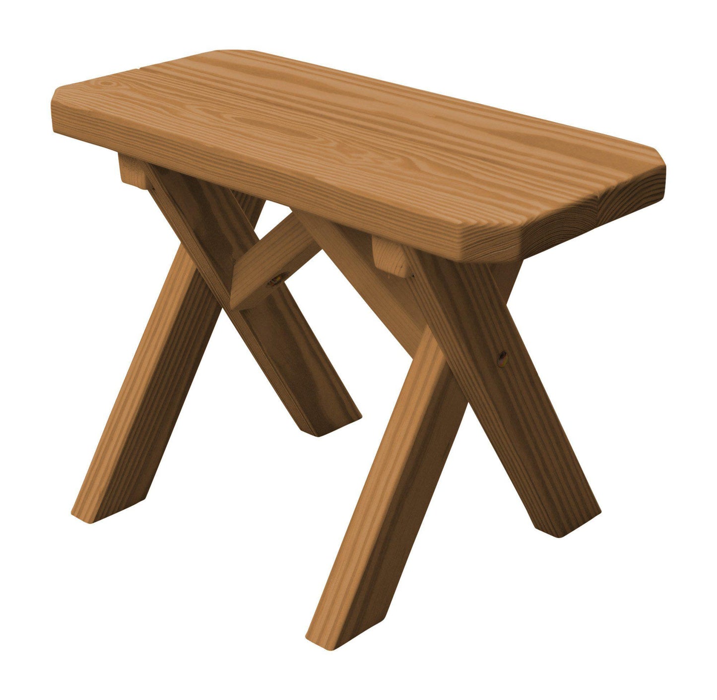 A&L Furniture Co. Pressure Treated Pine 23" Crossleg Bench Only - LEAD TIME TO SHIP 10 BUSINESS DAYS