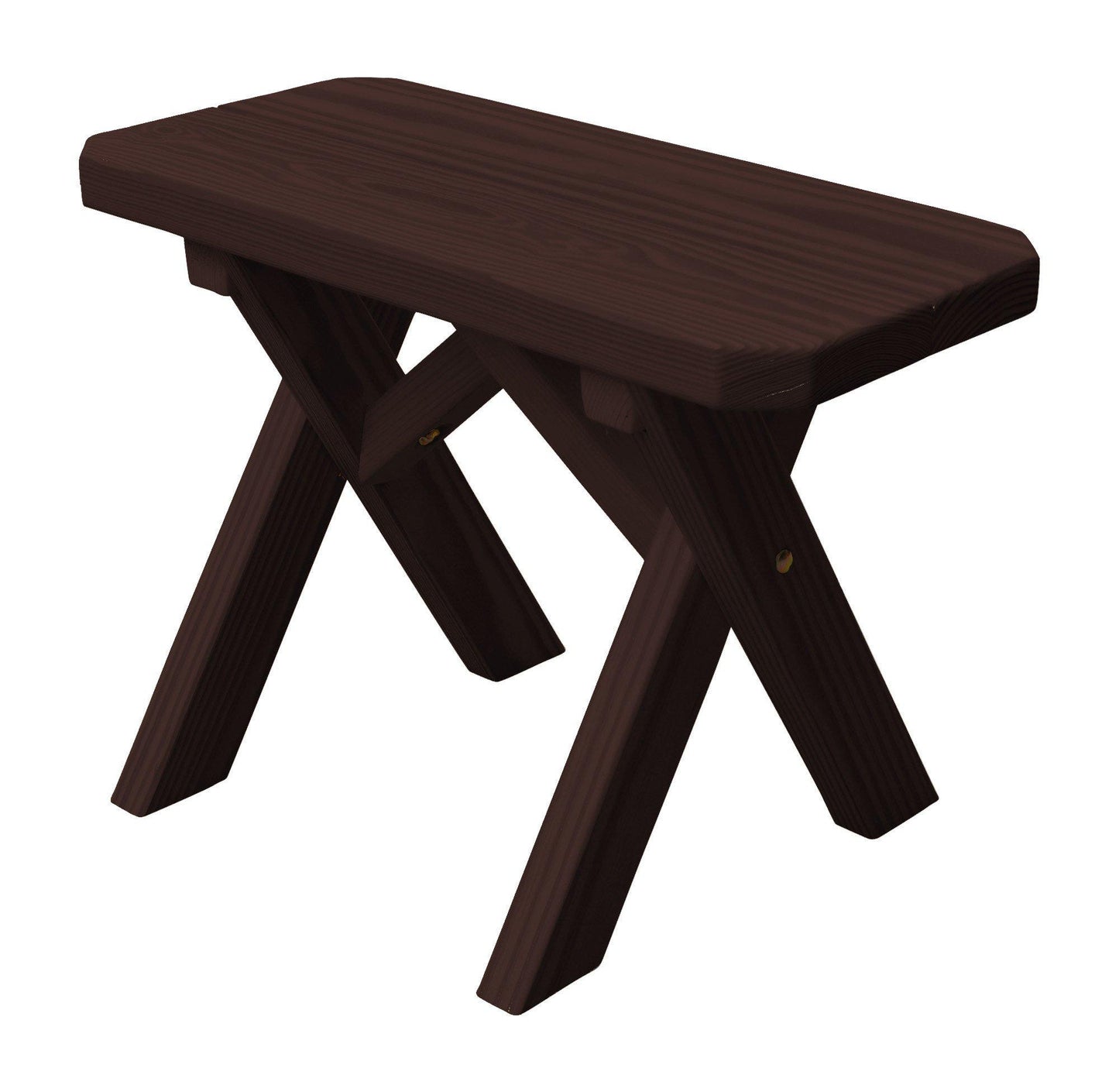 A&L Furniture Co. Pressure Treated Pine 23" Crossleg Bench Only - LEAD TIME TO SHIP 10 BUSINESS DAYS