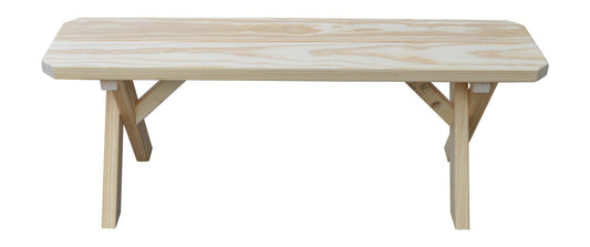 A&L Furniture Co. Pressure Treated Pine 44" Crossleg Bench Only - LEAD TIME TO SHIP 10 BUSINESS DAYS