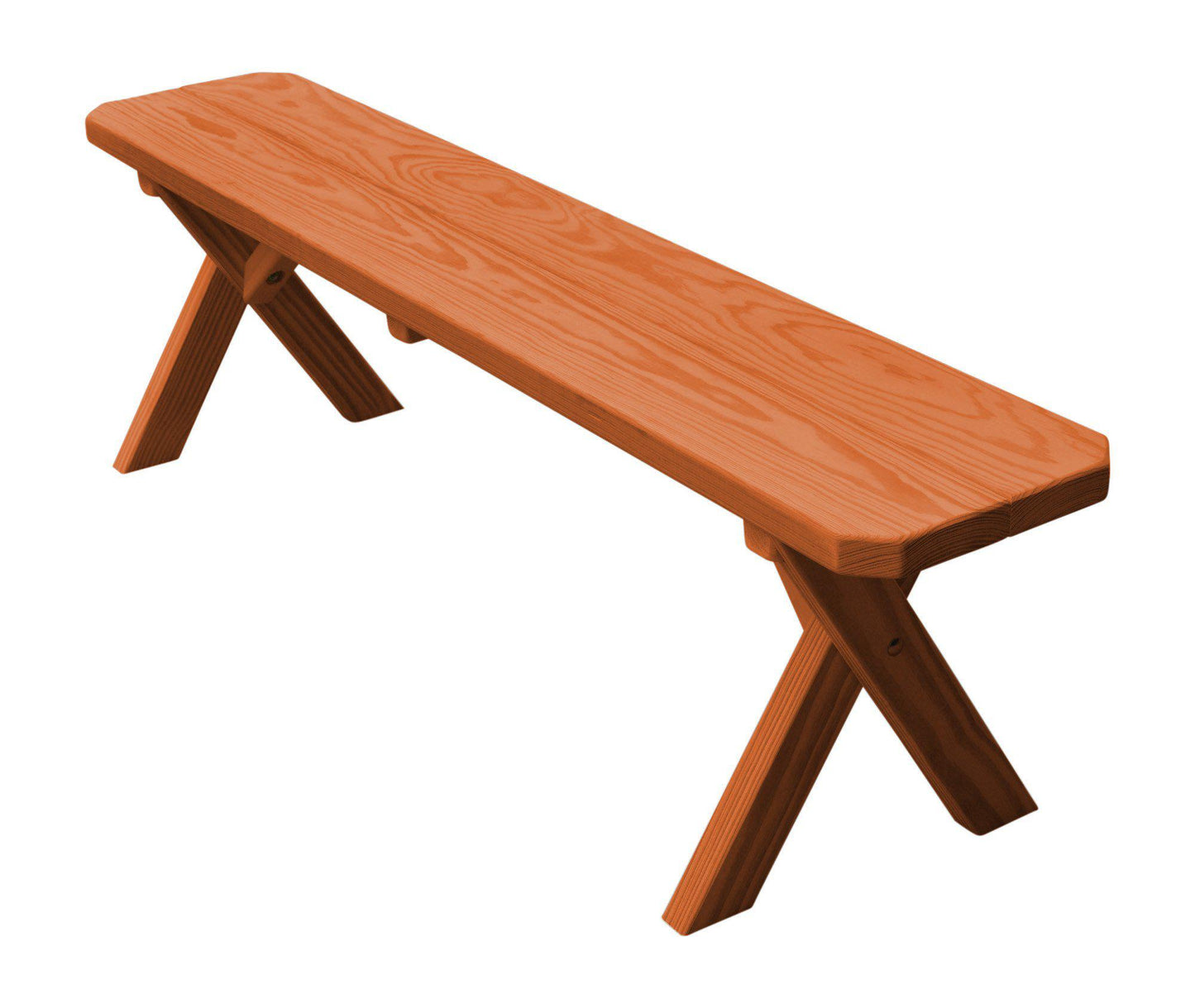 A&L Furniture Co. Pressure Treated Pine 55" Crossleg Bench Only - LEAD TIME TO SHIP 10 BUSINESS DAYS