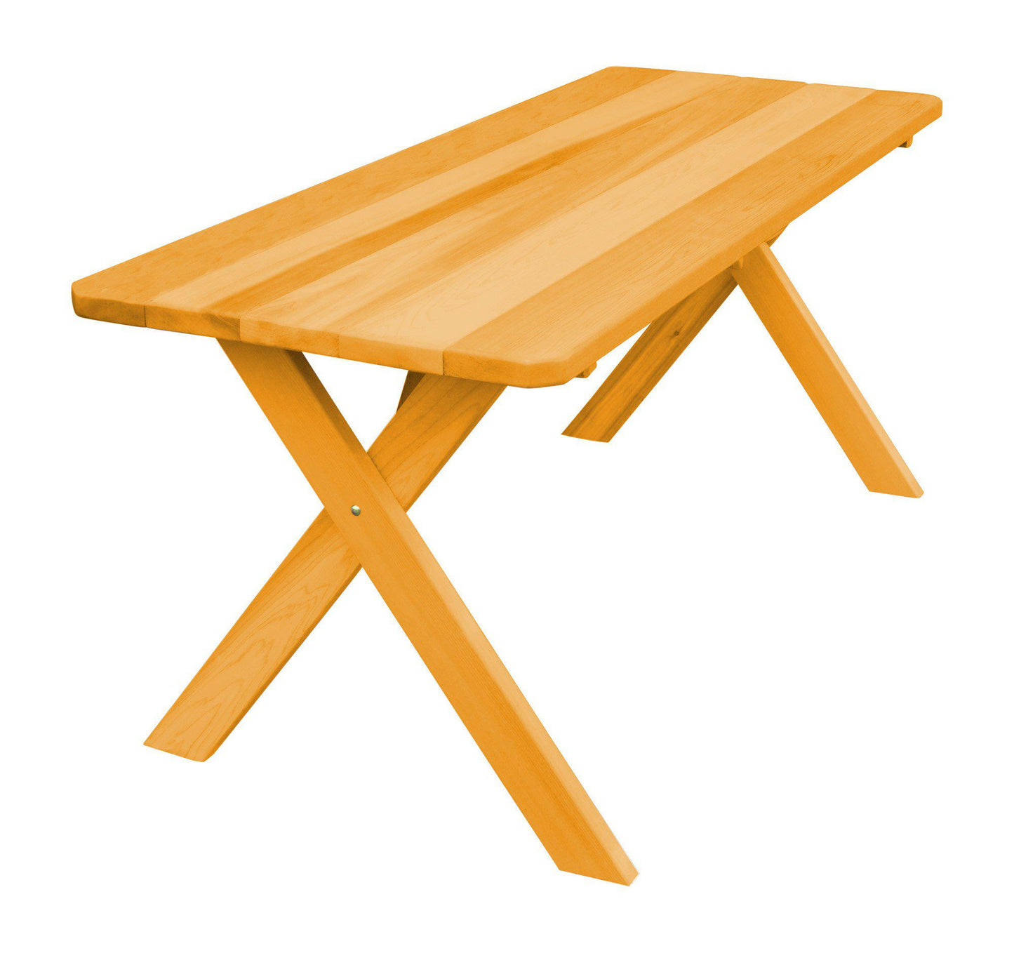 Regallion Outdoor Western Red Cedar 94" Cross-leg Table Only - LEAD TIME TO SHIP 2 WEEKS
