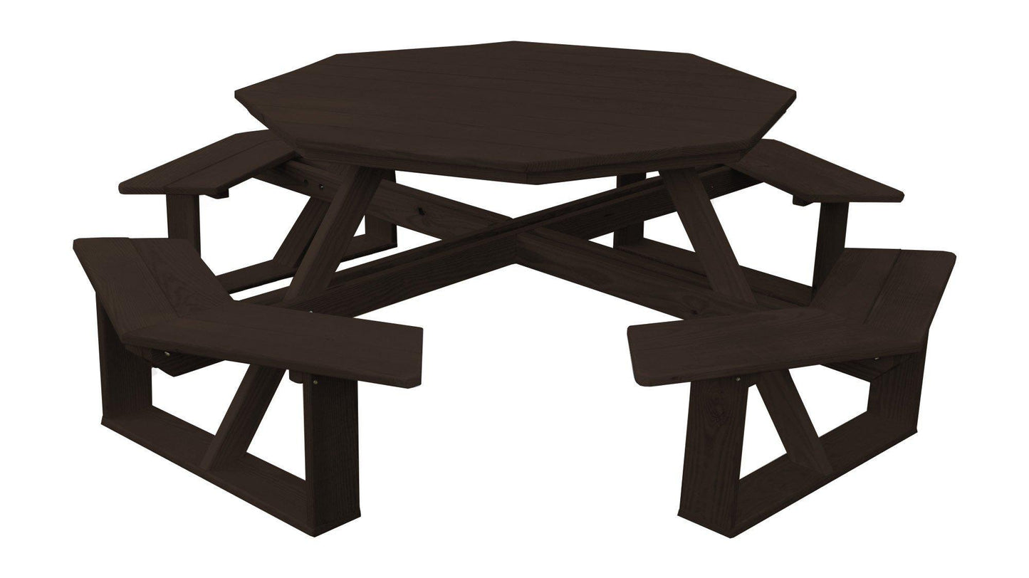 A&L FURNITURE CO. Pressure Treated Pine 54" Octagon Walk-In Table - LEAD TIME TO SHIP 10 BUSINESS DAYS