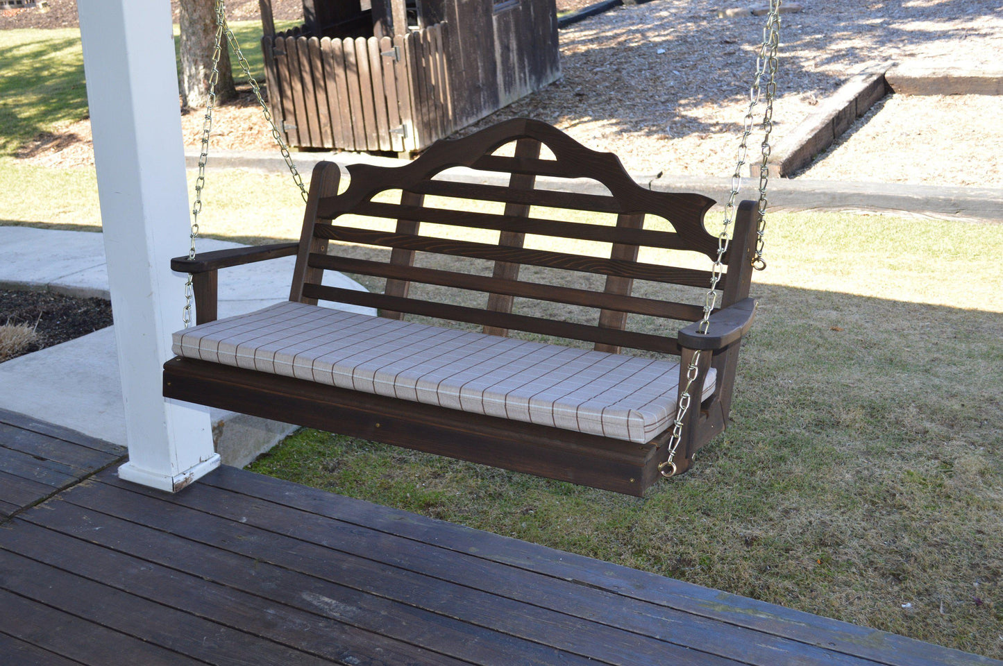 Regallion Outdoor Western Red Cedar 4' Marlboro Swing - LEAD TIME TO SHIP 7 BUSINESS DAYS OR LESS