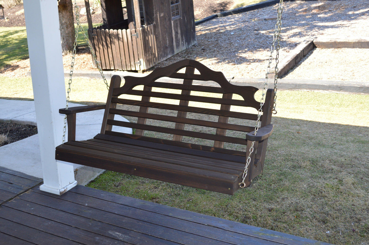 Regallion Outdoor Western Red Cedar 4' Marlboro Swing - LEAD TIME TO SHIP 7 BUSINESS DAYS OR LESS