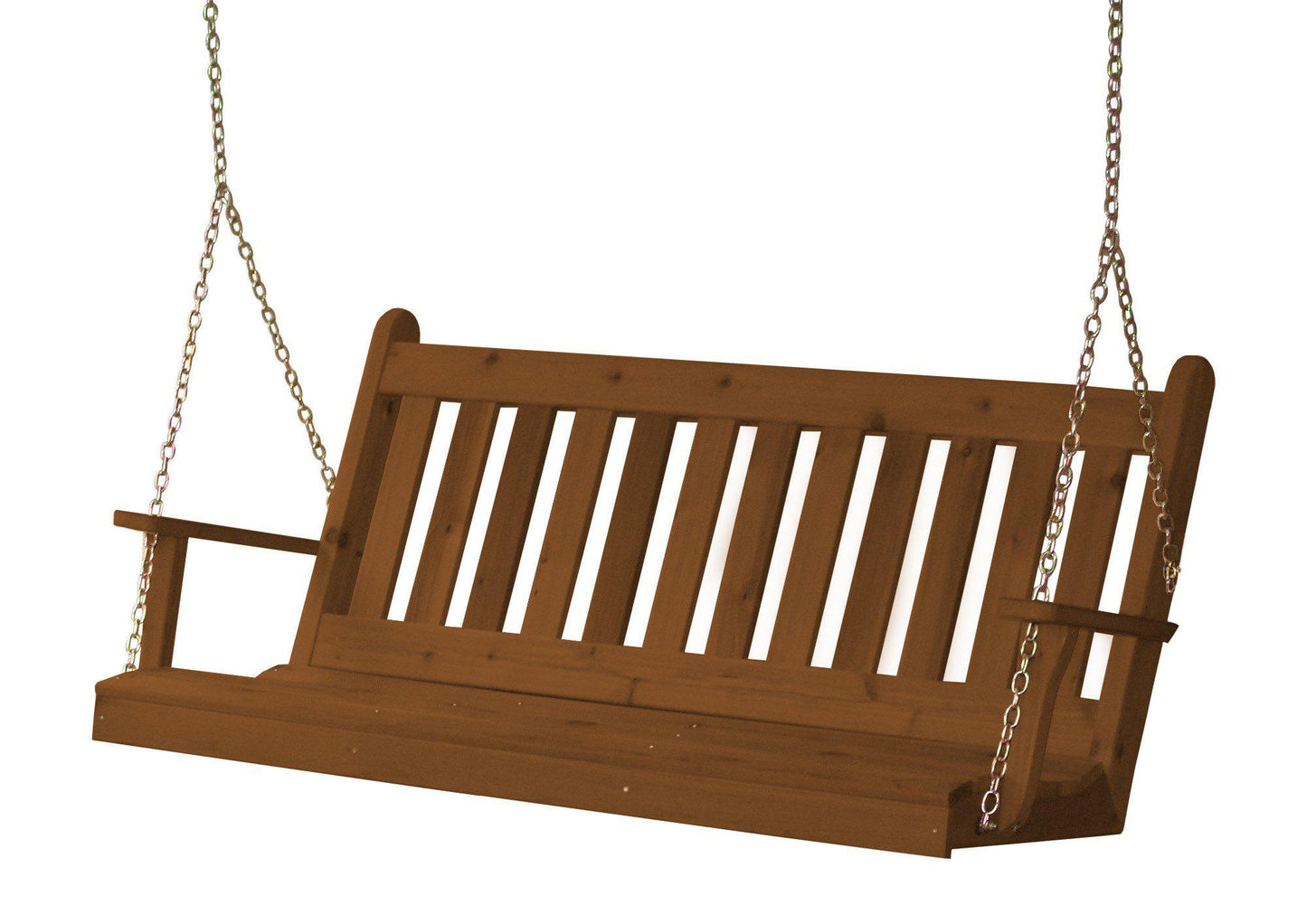Regallion Outdoor Western Red Cedar 5' Traditional English Swing - LEAD TIME TO SHIP 2 WEEKS