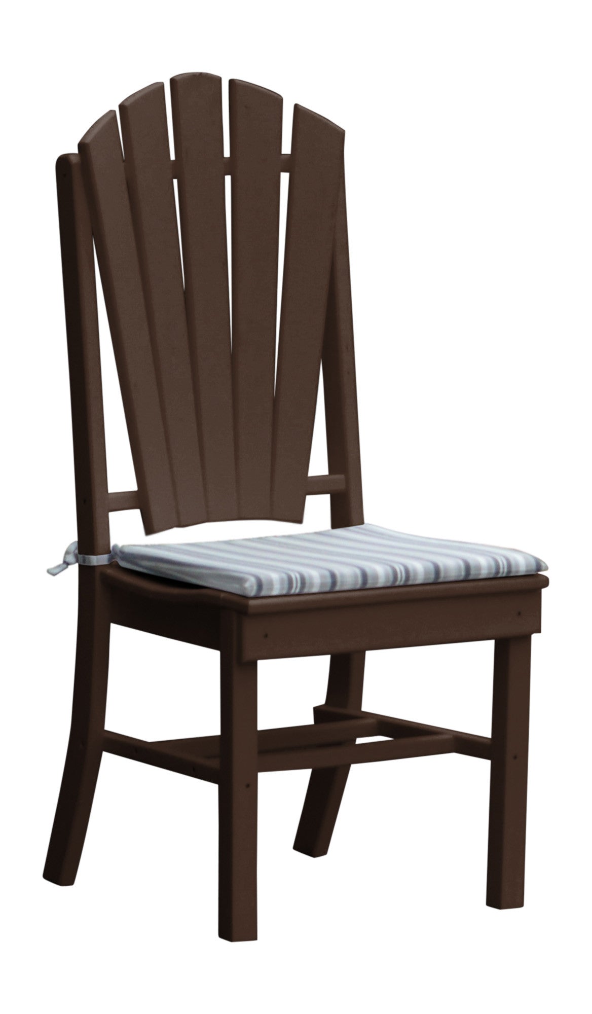 A&L Furniture Company Recycled Plastic Adirondack Dining Chair - Tudor Brown