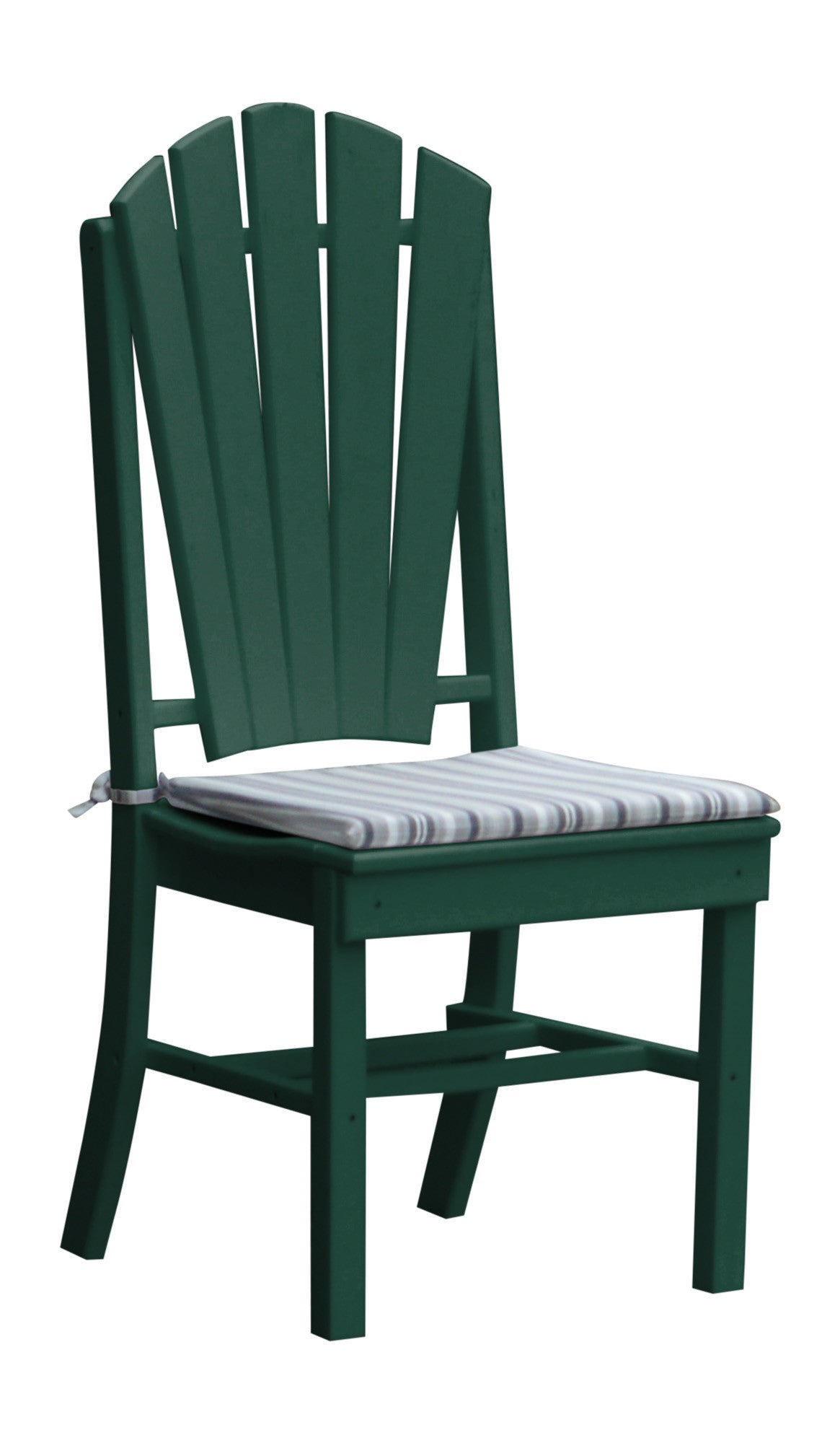 A&L Furniture Company Recycled Plastic Adirondack Dining Chair - Turf Green