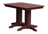 A&L Furniture Company Recycled Plastic 4' Dining Table - Cherrywood