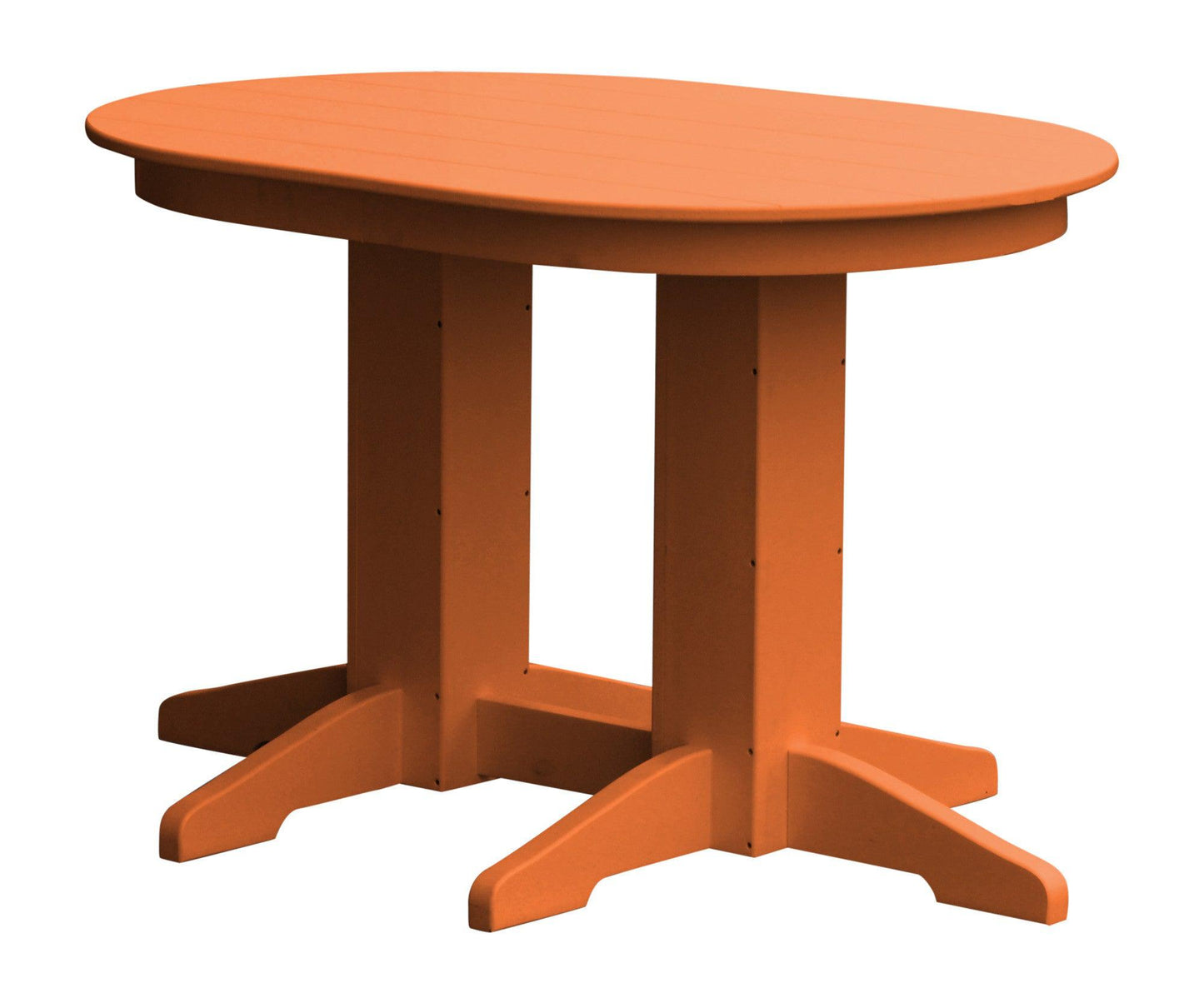 A&L Furniture Company Recycled Plastic 4'Oval Dining Table - LEAD TIME TO SHIP 10 BUSINESS DAYS