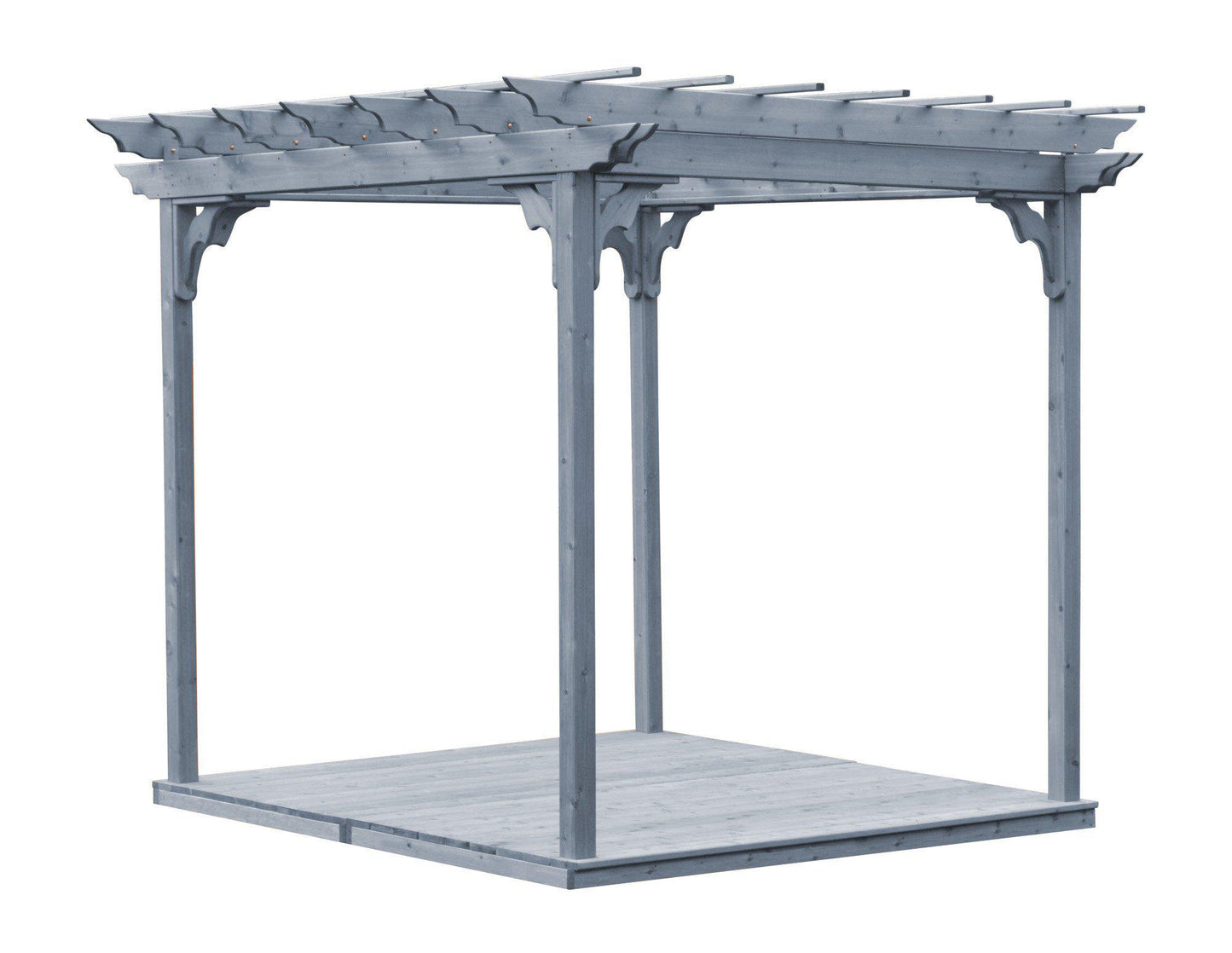 A&L Furniture Co. Western Red Cedar 6'x8' Pergola w/Deck & Swing Hangers (THIS ITEM HAS BEEN DISCONTINUED) - LEAD TIME TO SHIP 2 WEEKS