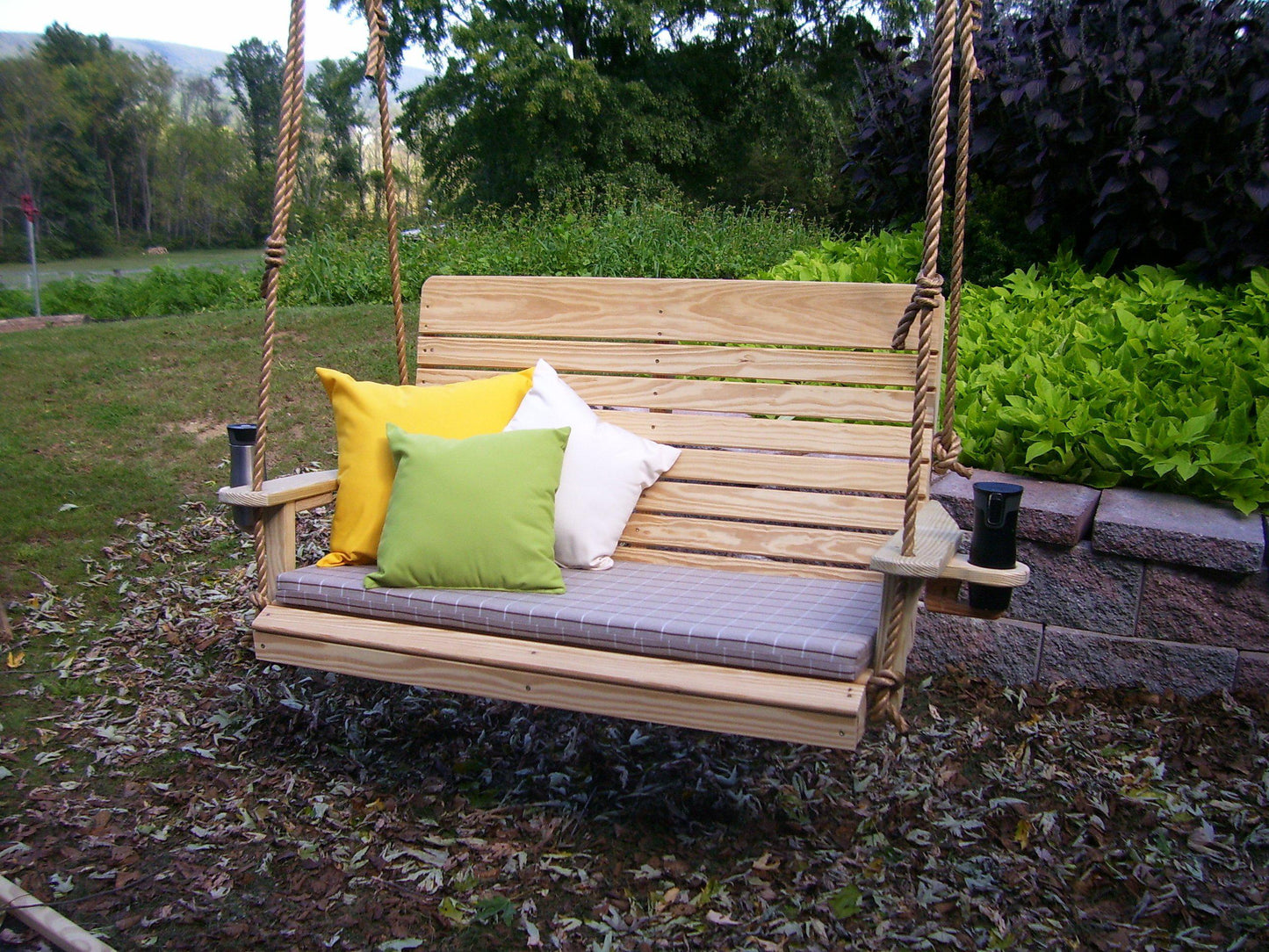 A&L FURNITURE CO. Pressure Treated 4' Highback Swing - LEAD TIME TO SHIP 10 BUSINESS DAYS