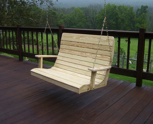 A&L FURNITURE CO. Pressure Treated 4' Highback Swing - LEAD TIME TO SHIP 10 BUSINESS DAYS