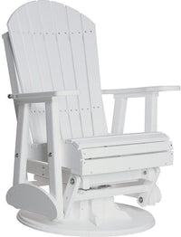 luxcraft white plastic poly glider chair
