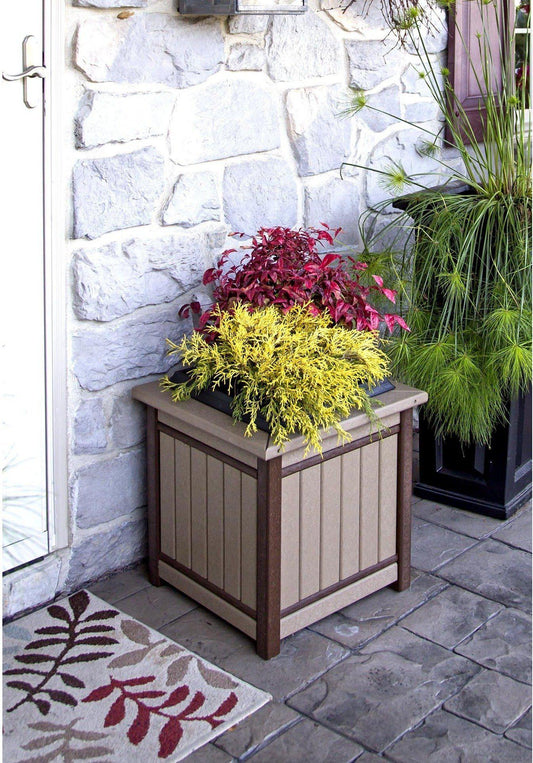 Leisure Lawns Amish Made Recycled Plastic 18" Planter Model #960 - LEAD TIME TO SHIP 6 WEEKS OR LESS