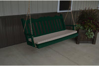 A & L Furniture Royal English Yellow Pine 4ft. Porch Swing  - Ships FREE in 5-7 Business days - Rocking Furniture