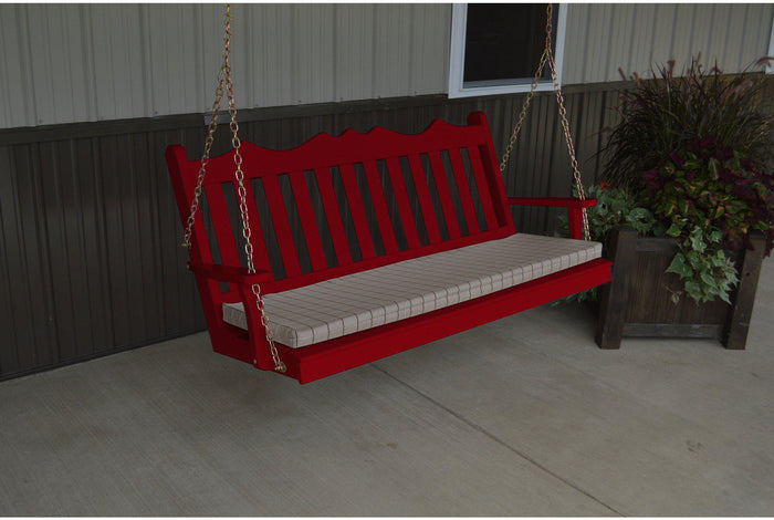 A & L Furniture Royal English Yellow Pine 4ft. Porch Swing  - Ships FREE in 5-7 Business days - Rocking Furniture