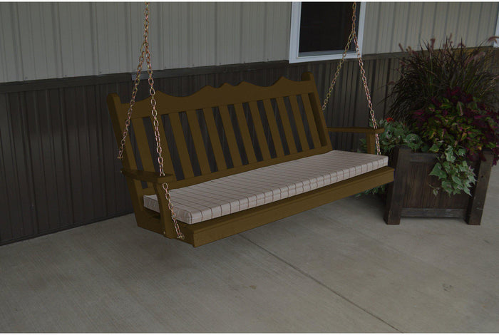 A & L Furniture Royal English Yellow Pine 4ft. Porch Swing  - Ships FREE in 5-7 Business days - Rocking Furniture