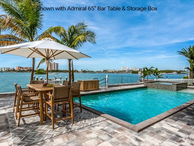 Royal Teak Collection Admiral Bar Chair - SHIPS WITHIN 1 TO 2 BUSINESS DAYS