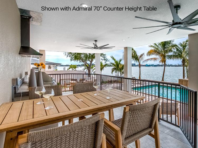 Royal Teak Collection Admiral Counter Height Chair - SHIPS WITHIN 1 TO 2 BUSINESS DAYS