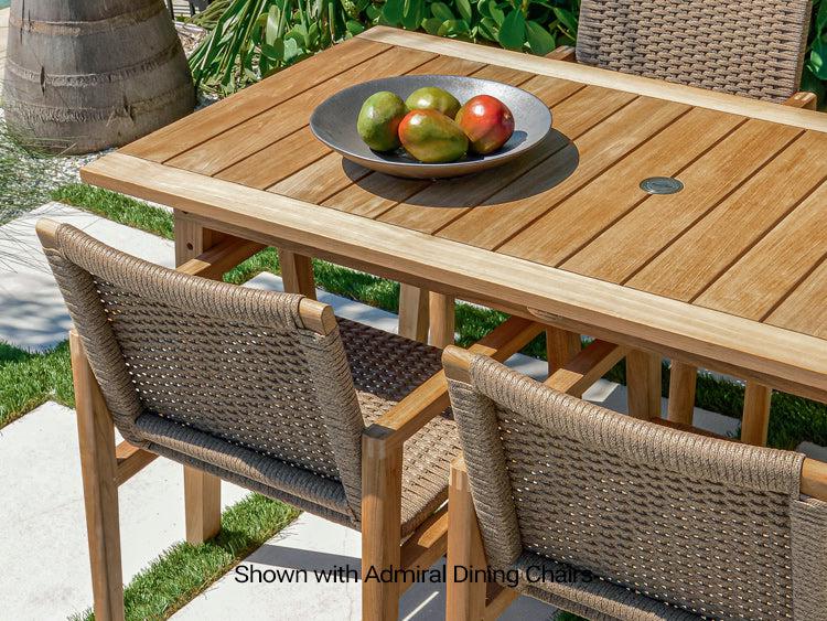 Royal Teak Collection Admiral 32x65 Rectangular Dining Table - SHIPS WITHIN 1 TO 2 BUSINESS DAYS