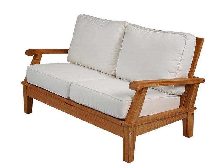 Royal Teak Collection Miami Deep Seating Outdoor Love Seat / 2-Seater - SHIPS WITHIN 1 TO 2 BUSINESS DAYS