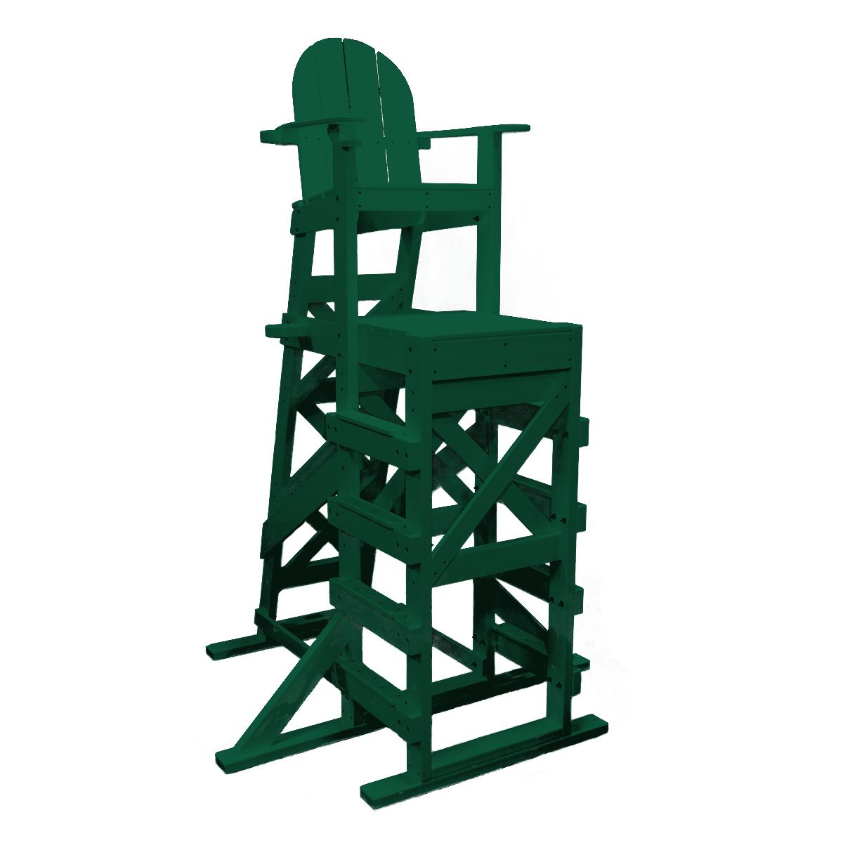 Tailwind Furniture Recycled Plastic XTLG-540 Tall, Side Step Lifeguard Chair - Seat Height: 72” - LEAD TIME TO SHIP 3 WEEKS OR LESS