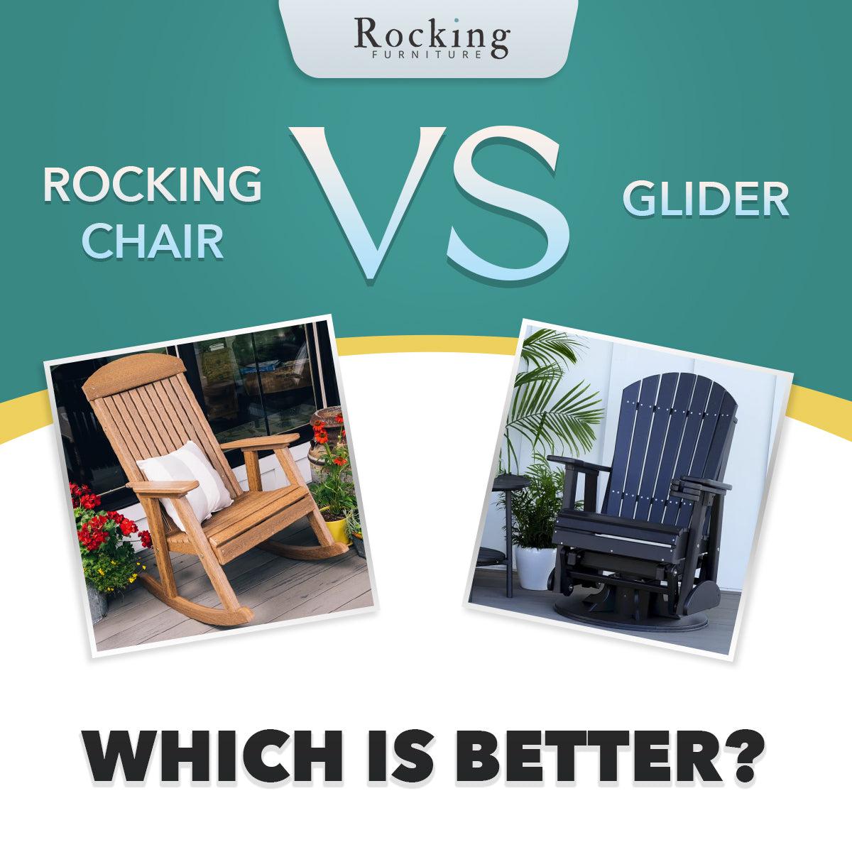 Chair Vs Rocking Chair Rocking Chair Vs. Glider: Differences, Pros, and Cons – Rocking Furniture