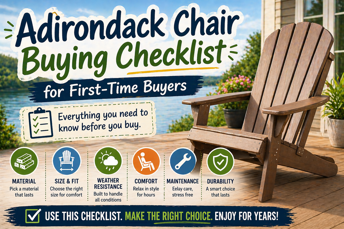 Adirondack Chair Buying Checklist for First-Time Buyers (Complete Guide)