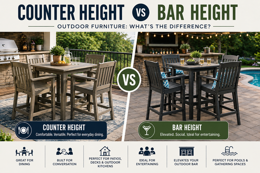 Counter Height vs Bar Height Outdoor Furniture: What's the Difference?