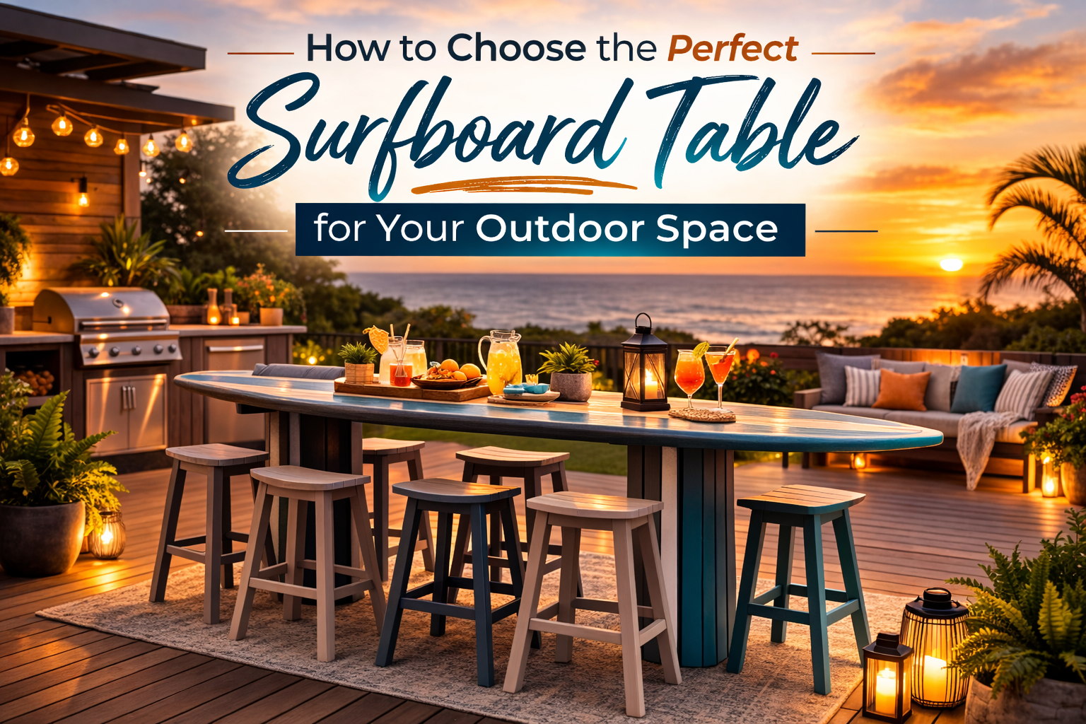 How to Choose the Perfect Surfboard Table – Rocking Furniture