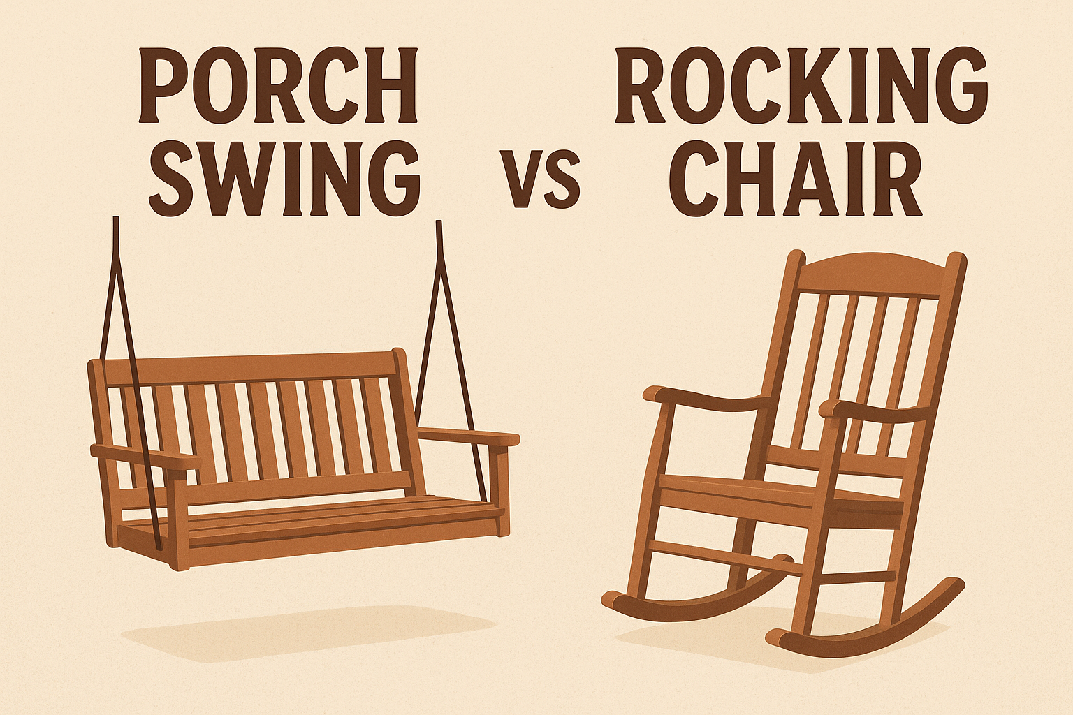 Chair Vs Rocking Chair Porch Swing vs Rocker: Best Option for Relaxation? – Rocking Furniture