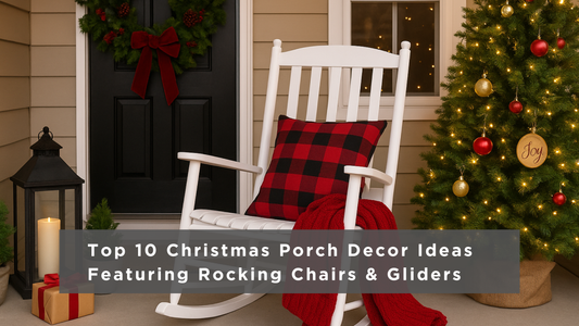 Top 10 Christmas Porch Decor Ideas Featuring Rocking Chairs and Gliders